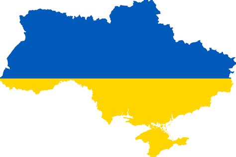 ukraine map and flag